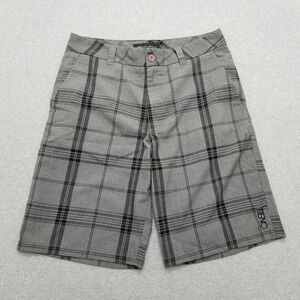 Oneill‎ Shorts Mens 30 Gray Plaid Chino Pockets Casual Outdoor Lightweight